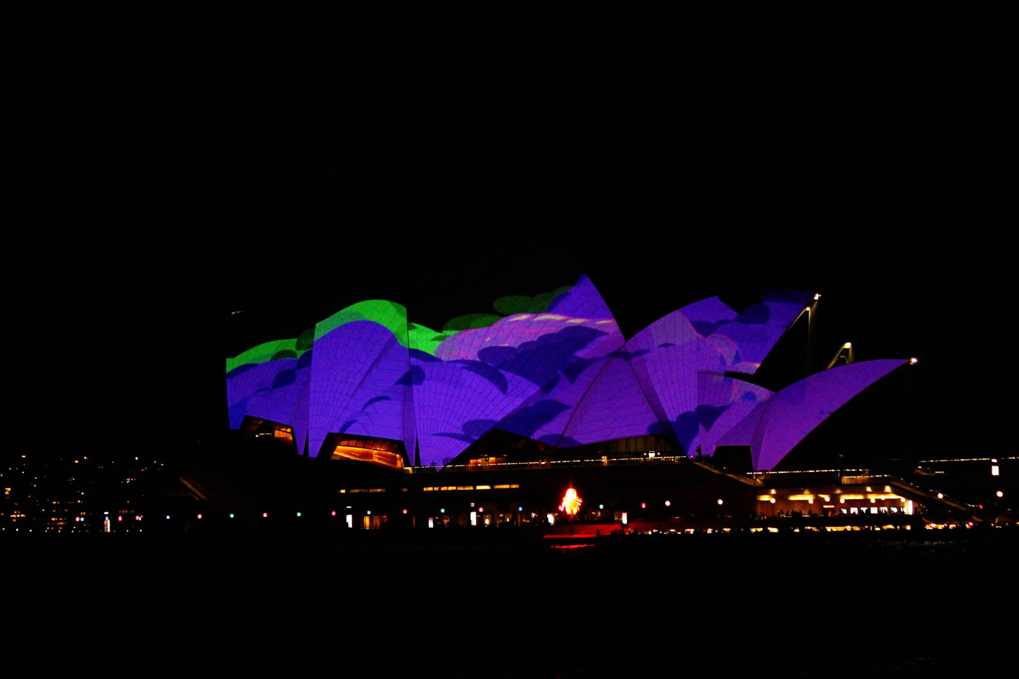 The whole city is lit up in neon lights during Vivid Sydney-Top 10 things to do in Sydney #sydney #australia #vividsydney #simplywander