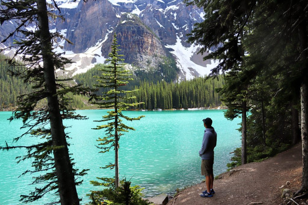 Tips for taking photos at Moraine Lake | Banff Photography Guide: 15 Amazing Spots to take Photos in Banff | Simply Wander #banff #canada #simplywander #morainelake