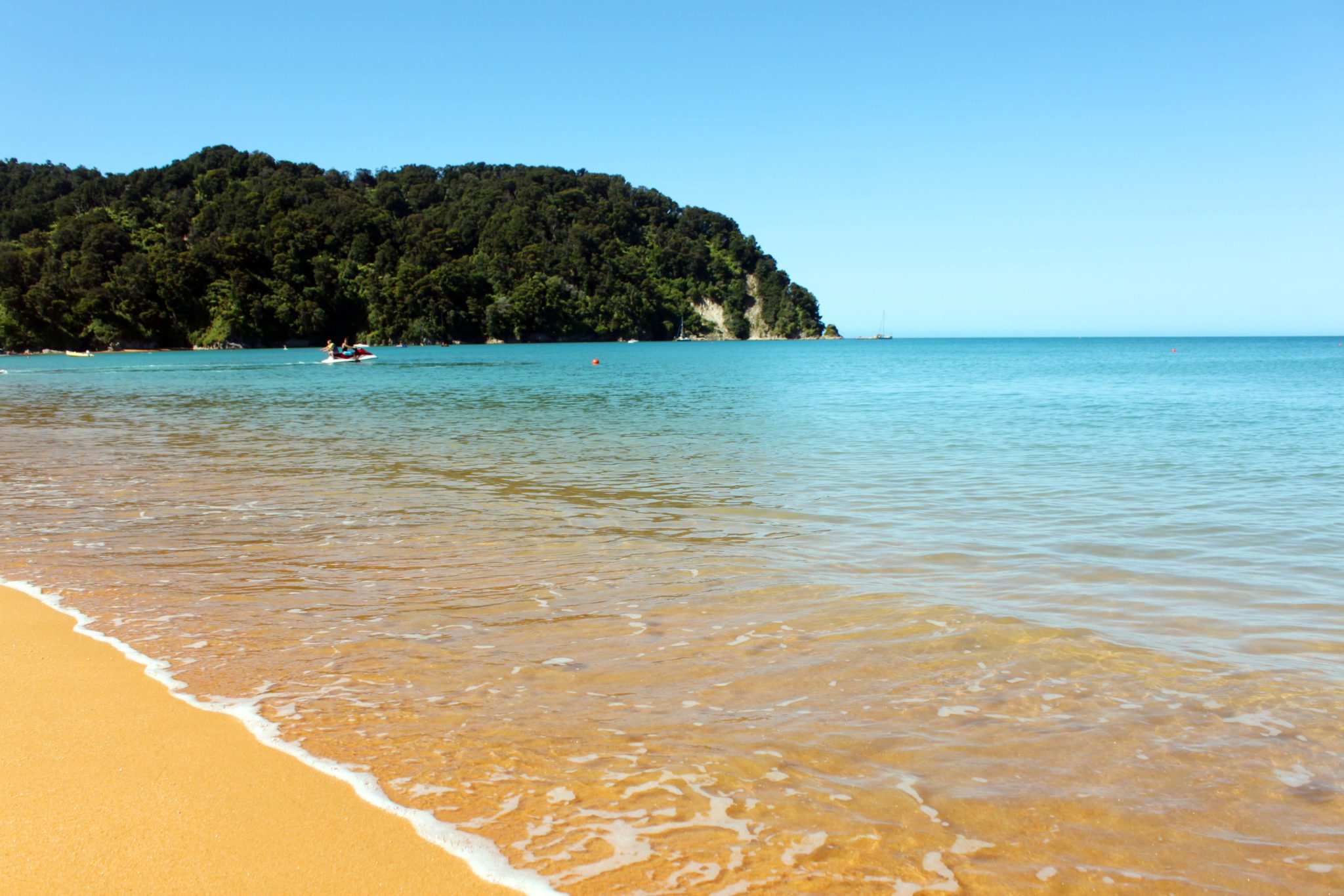 10 Must see locations on New Zealand's Golden Bay | Totaranui Bay is the only beach on Abel Tasman accessible by car #goldenbay #newzealand #totaranuibay #abeltasman #simplywander