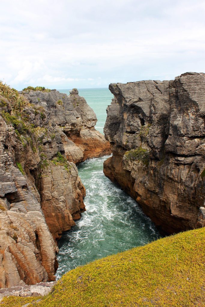 New Zealand's Pancake Rocks are one of the most impressive natural formations on the entire island-11 things to see on New Zealand's West Coast #newzealand #westcoast #pancakerocks