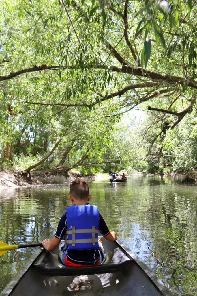 Rent a canoe and float down the Provo River | Awesome things to do in Utah County with Kids #utah #provo #simplywander
