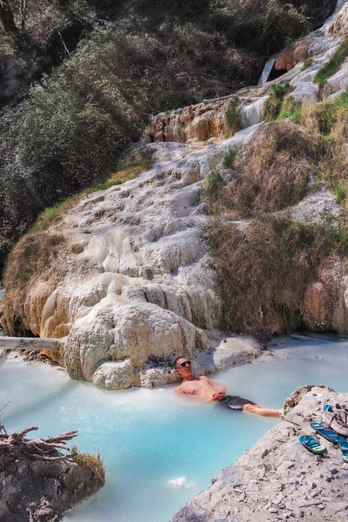 Fosso Bianco hot springs, Tuscany, Italy