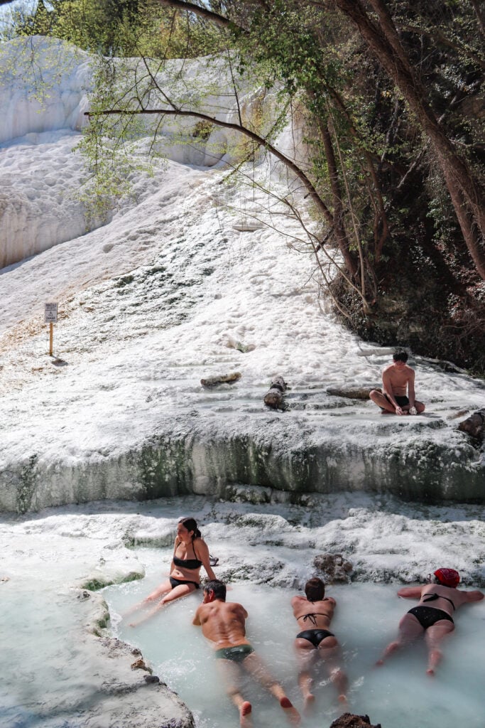 Fosso Bianco hot springs, Tuscany, Italy