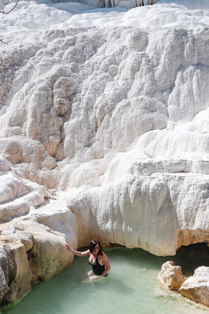 Fosso Bianco hot springs, Tuscany, Italy