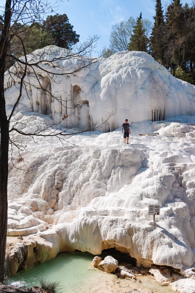 Fosso Bianco hot springs, Tuscany, Italy