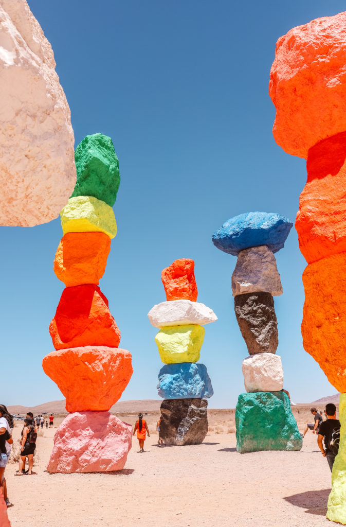 Best things to do off the Las Vegas strip with kids | Seven Magic Mountains #simplywander #sevenmagicmountains #lasvegas