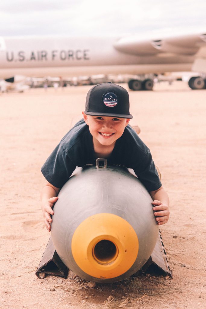 Best things to do in Tucson with kids | Pima Air and Space Museum #tucson #arizona #pimaairandspacemuseum #simplywander