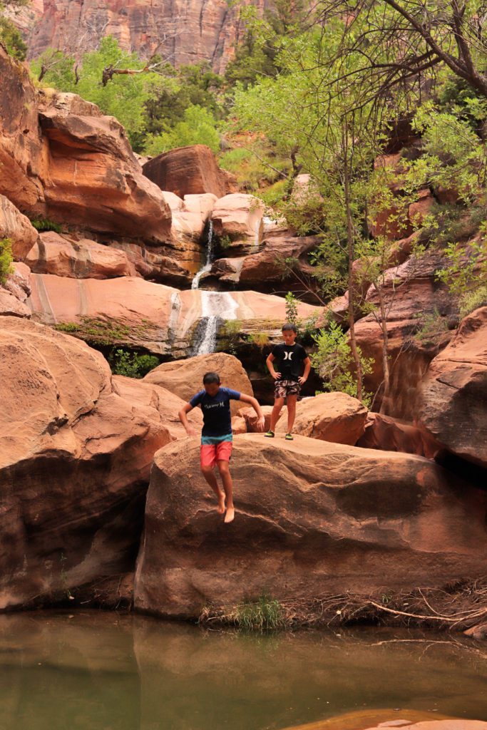 Lower Pine Creek Falls: How to find the hidden falls in Zion National Park #simplywander #zionnationalpark #utah