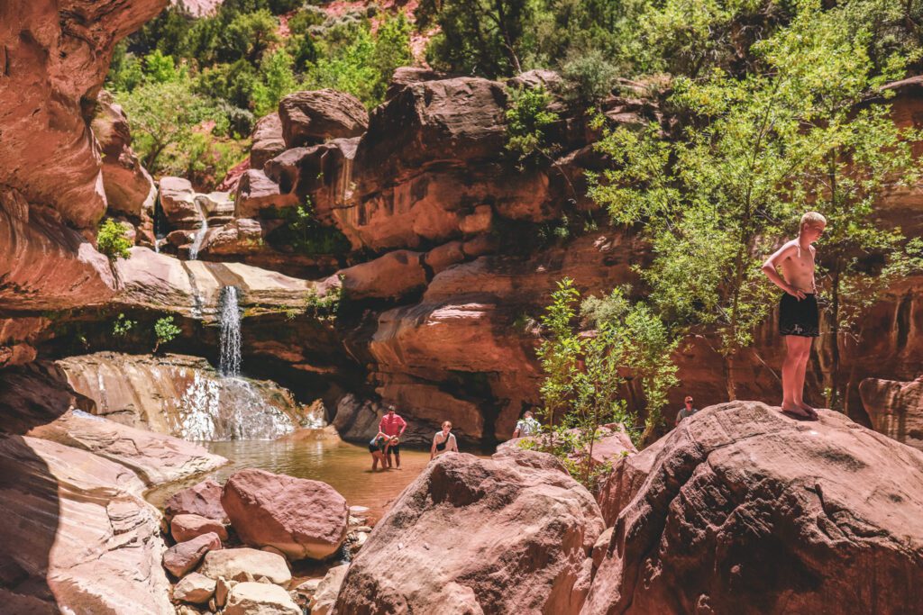 Lower Pine Creek Falls: How to find the hidden falls in Zion National Park #simplywander #zionnationalpark #utah