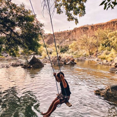 How to spend a non-touristy weekend in Zion | Virgin River rope swings #simplywander #zion #virginriver