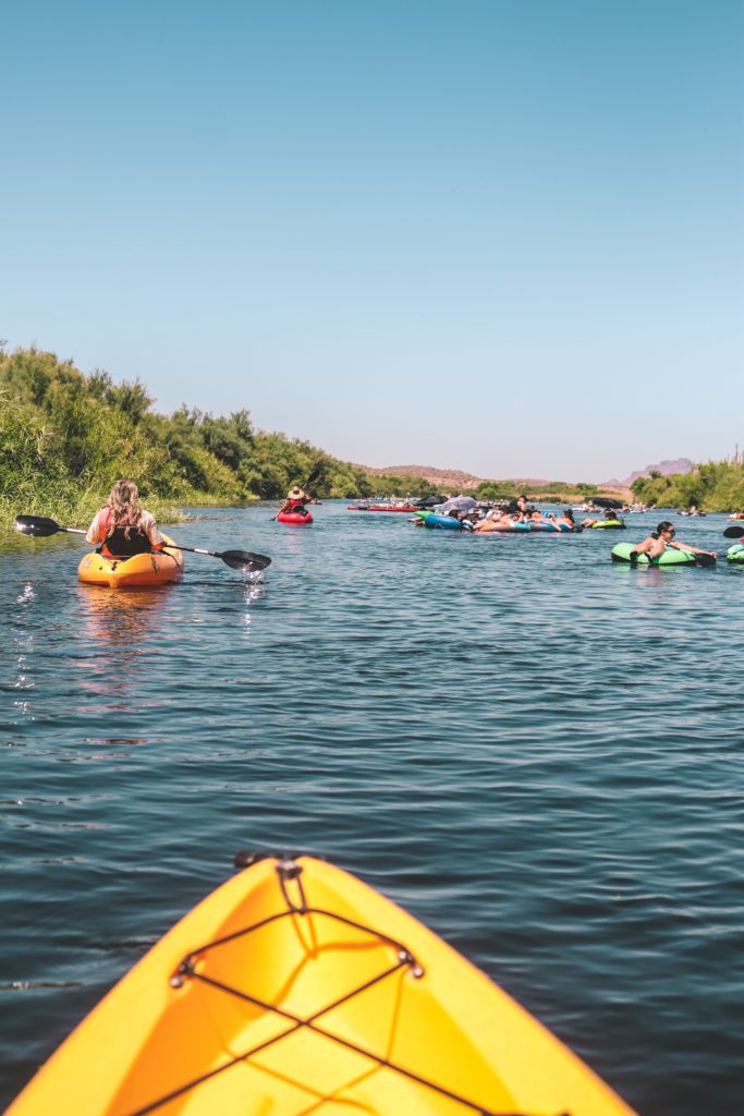 Tips for Salt River Tubing | Saguaro Lake Guest Ranch Kayak Tour #simplywander #saltrivertubing #arizona