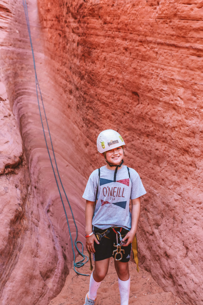 The Best Kanab Slot Canyon Family Canyoneering Adventure | All Ways Adventures #simplywander #kanab #utah #canyoneering