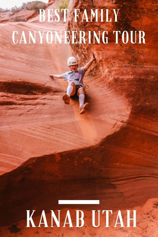The Best Kanab Slot Canyon Family Canyoneering Adventure | Huntress Slot Canyon All Ways Adventures #simplywander #kanab #utah #canyoneering #huntressscanyon