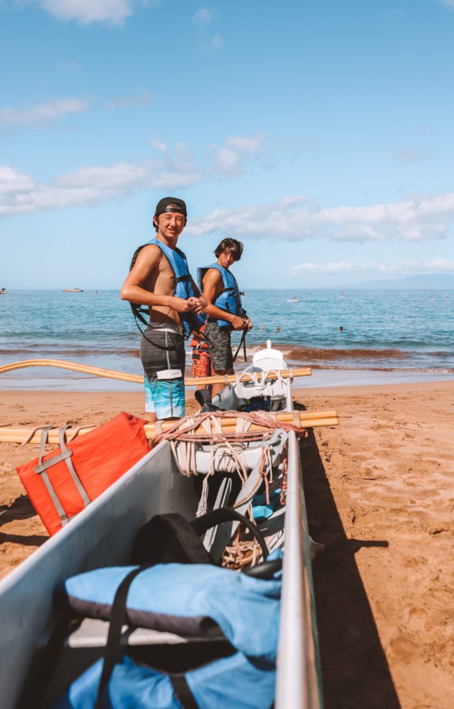 8 Cool Things to do in Wailea Maui | Hawaiian Ocean Sports Outrigger Snorkel Tour #simplywander #maui #wailea #snorkeltour