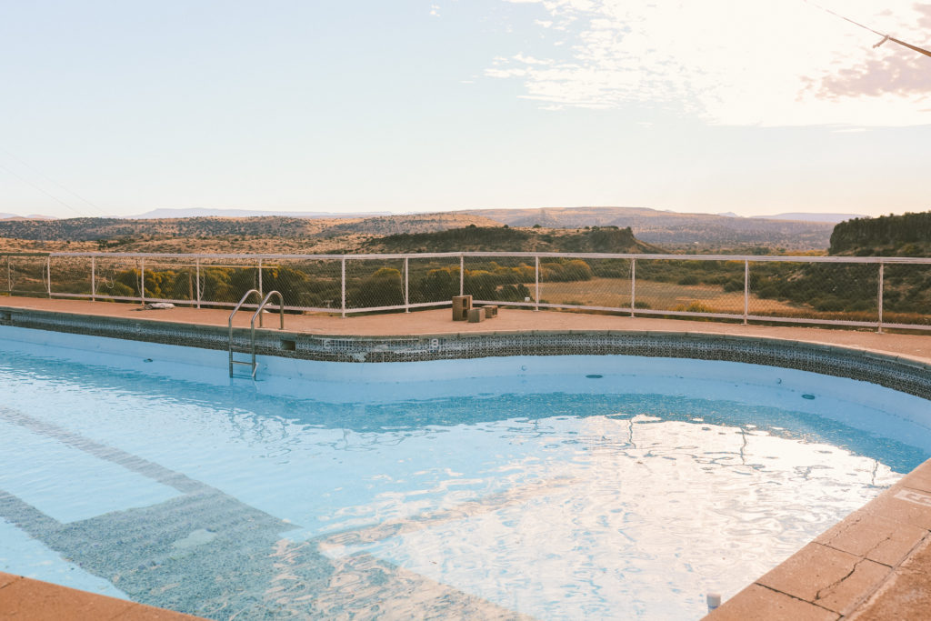 Arcosanti: One of the most unique places to stay in Arizona | Swimming pool #arcosanti #arizona #simplywander
