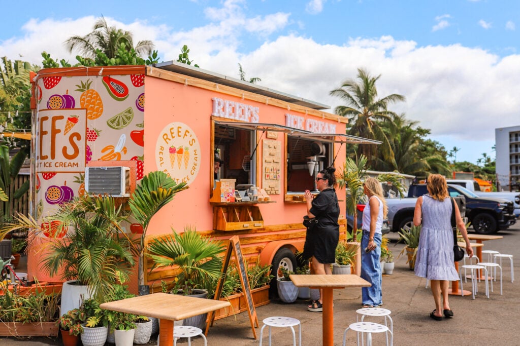 Reef's Real Fruit Ice Cream, Maui, Hawaii