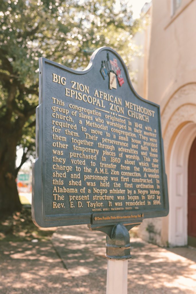 11 Things to do in Mobile Alabama | Big Zion AME Zion Church #simplywander #mobile #alabama