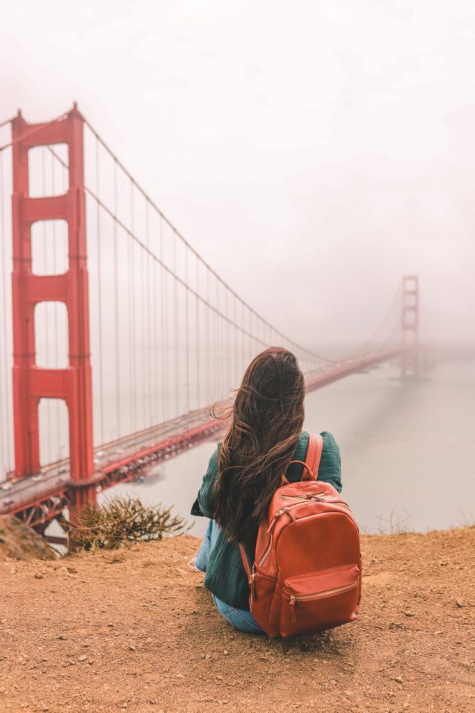 How to Spend One Day in San Francisco California | View of Golden Gate Bridge from Battery Spencer #simplywander