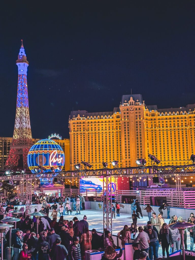 Best Things to Do in Las Vegas With Kids | Ice Skating at the Cosmopolitan Hotel #simplywander