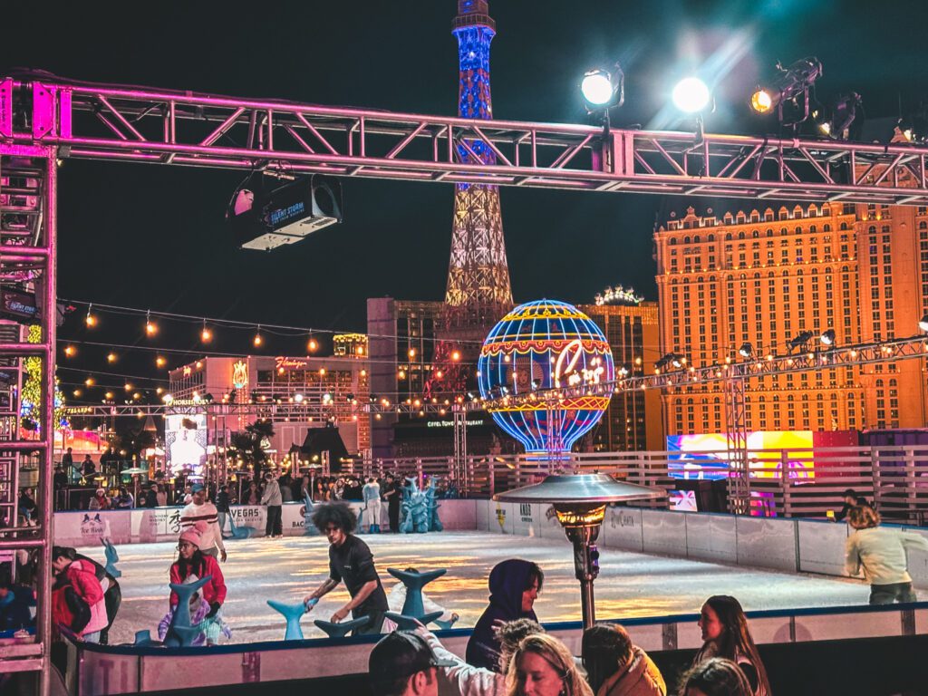 Best Things to Do in Las Vegas With Kids | Ice Skating at the Cosmopolitan Hotel #simplywander