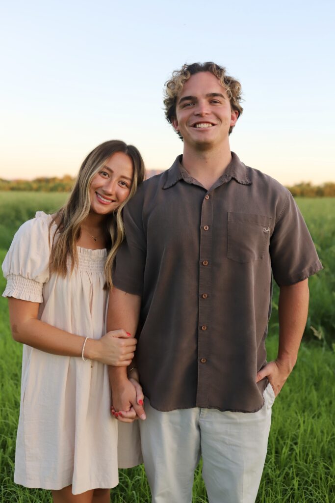Water retention basin family photoshoot in Gilbert, AZ