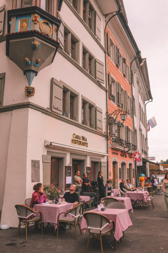 Riverfront Promenade Lucerne, Switzerland