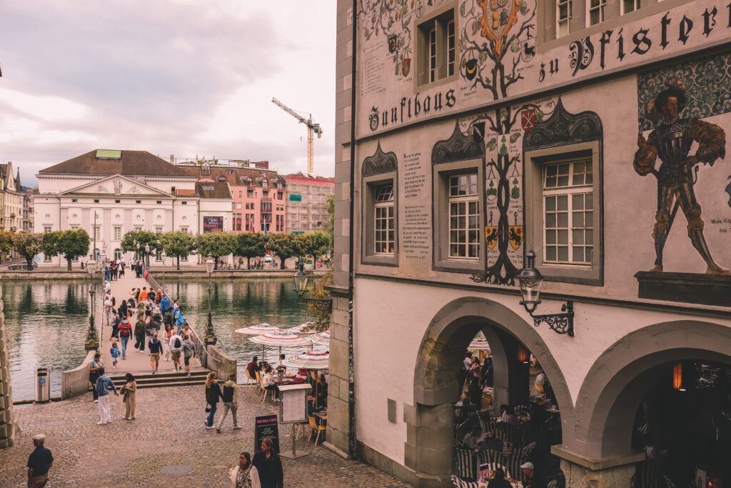 Riverfront Promenade Lucerne, Switzerland