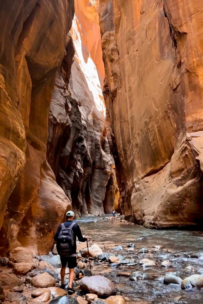 The Narrows in Zion National Park, Utah