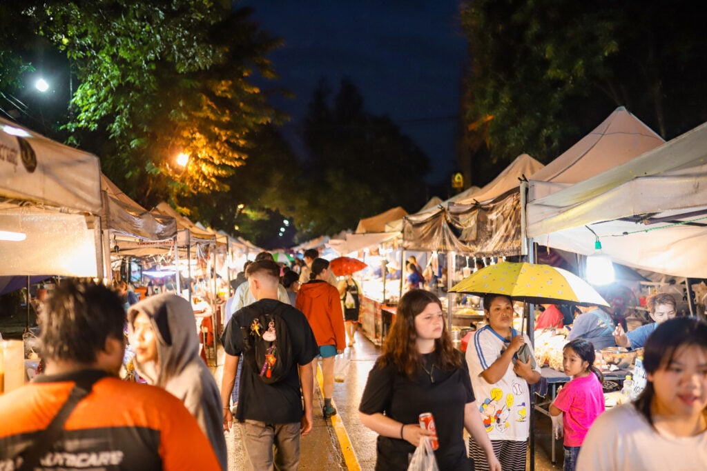Walking Street Saturday Night Market Chiang Rai, Thailand