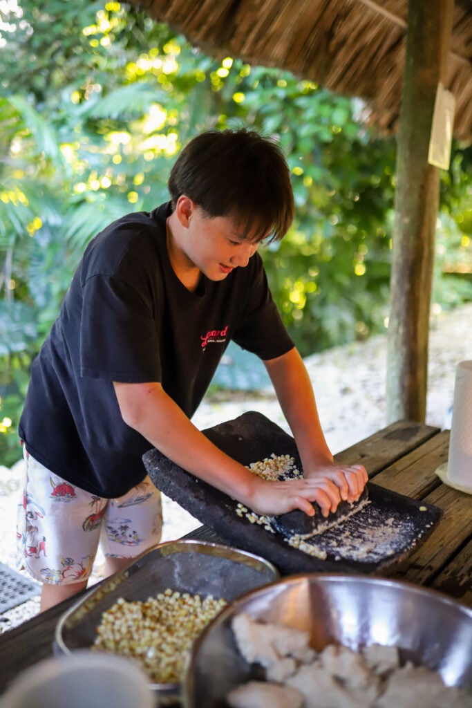 Mayan cooking class at Jade Jungle Resort, Belize