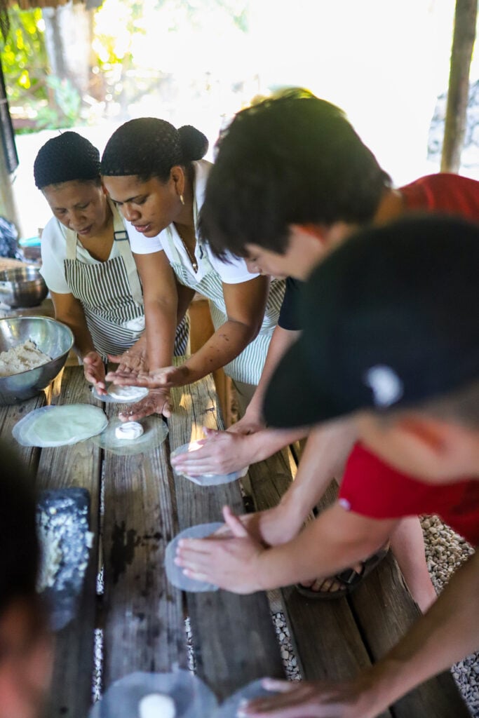 Mayan cooking class at Jade Jungle Resort, Belize