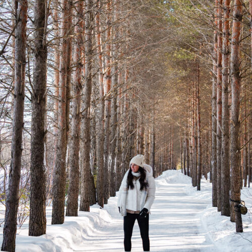 Domaine Enchanteur ice skating, Quebec, Canada