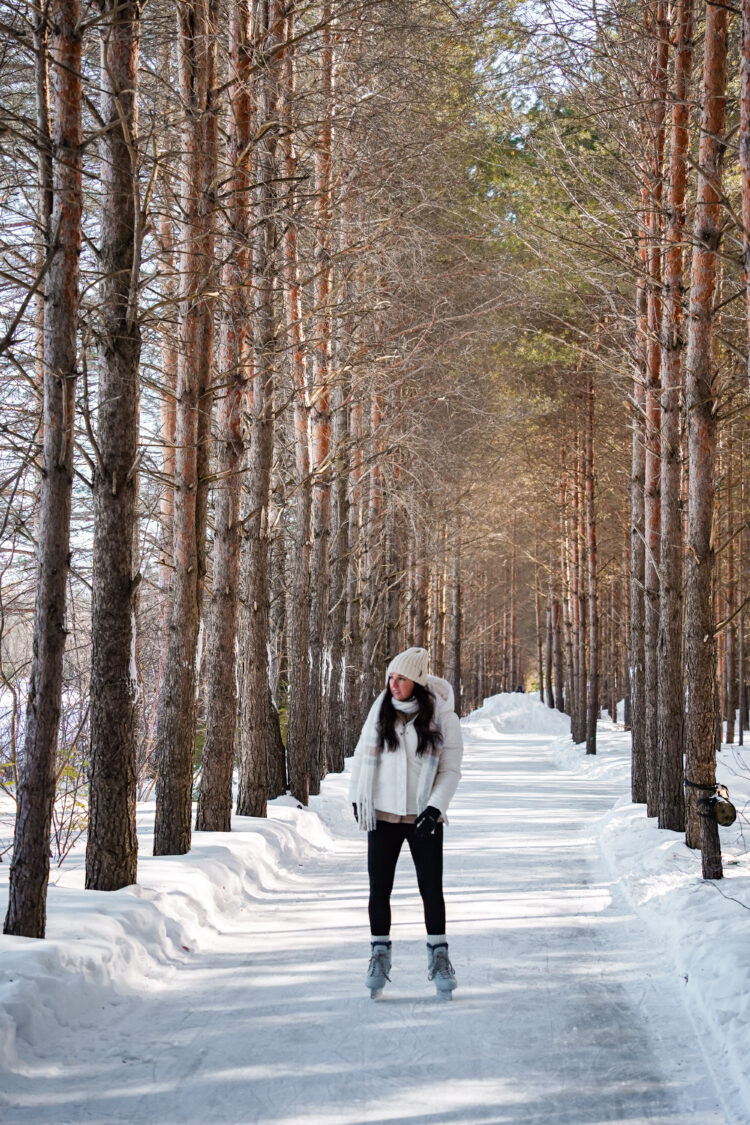Domaine Enchanteur ice skating, Quebec, Canada