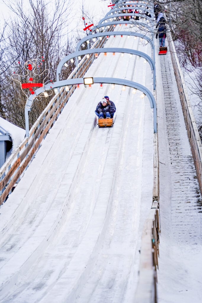 AU 1884 Toboggan, Quebec City, Canada