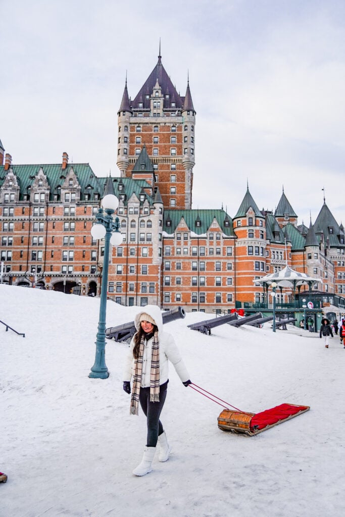 AU 1884 Toboggan, Quebec City, Canada