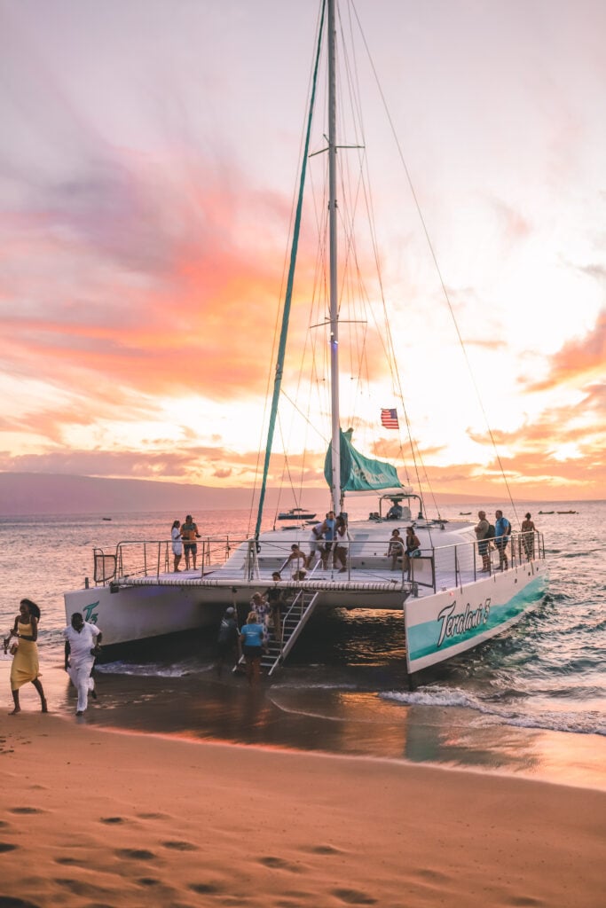 Sunset Catamaran Cruise, Maui, Hawaii