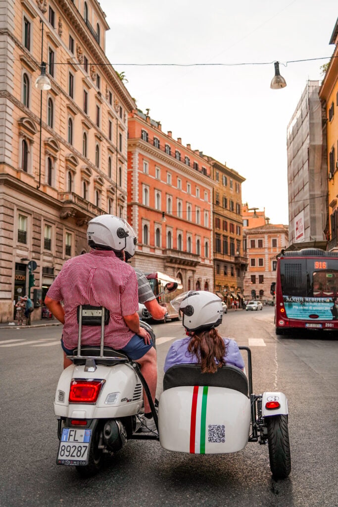 Vespa Sidecar Tour, Rome, Italy