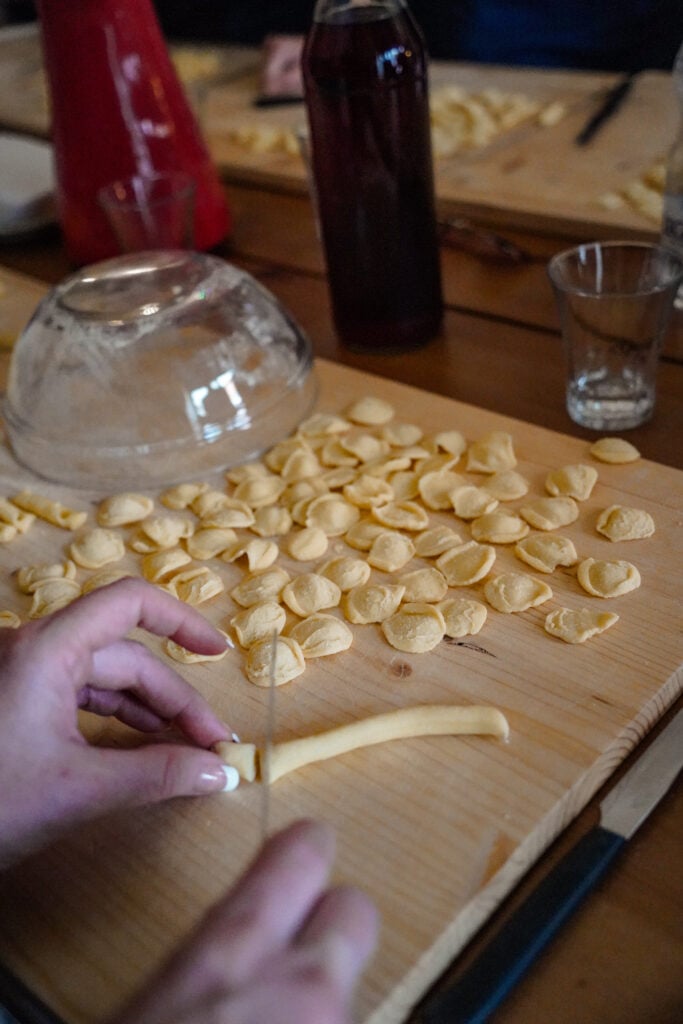 Pasta cooking class, Polignano a Mare, Italy