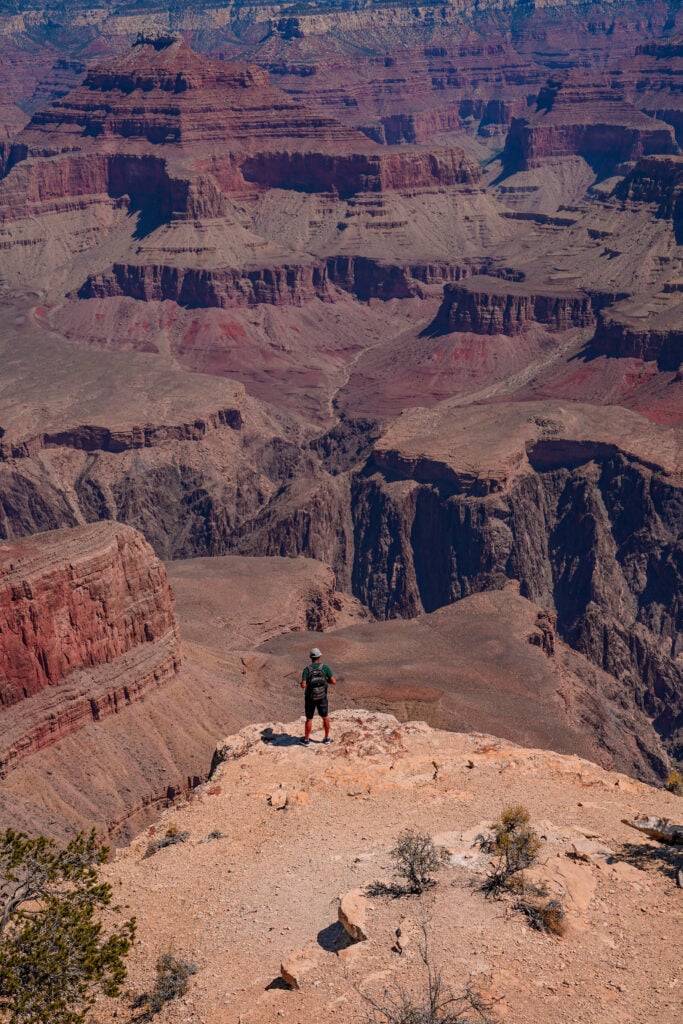 Riding e-bikes at the Grand Canyon National Park, Arizona